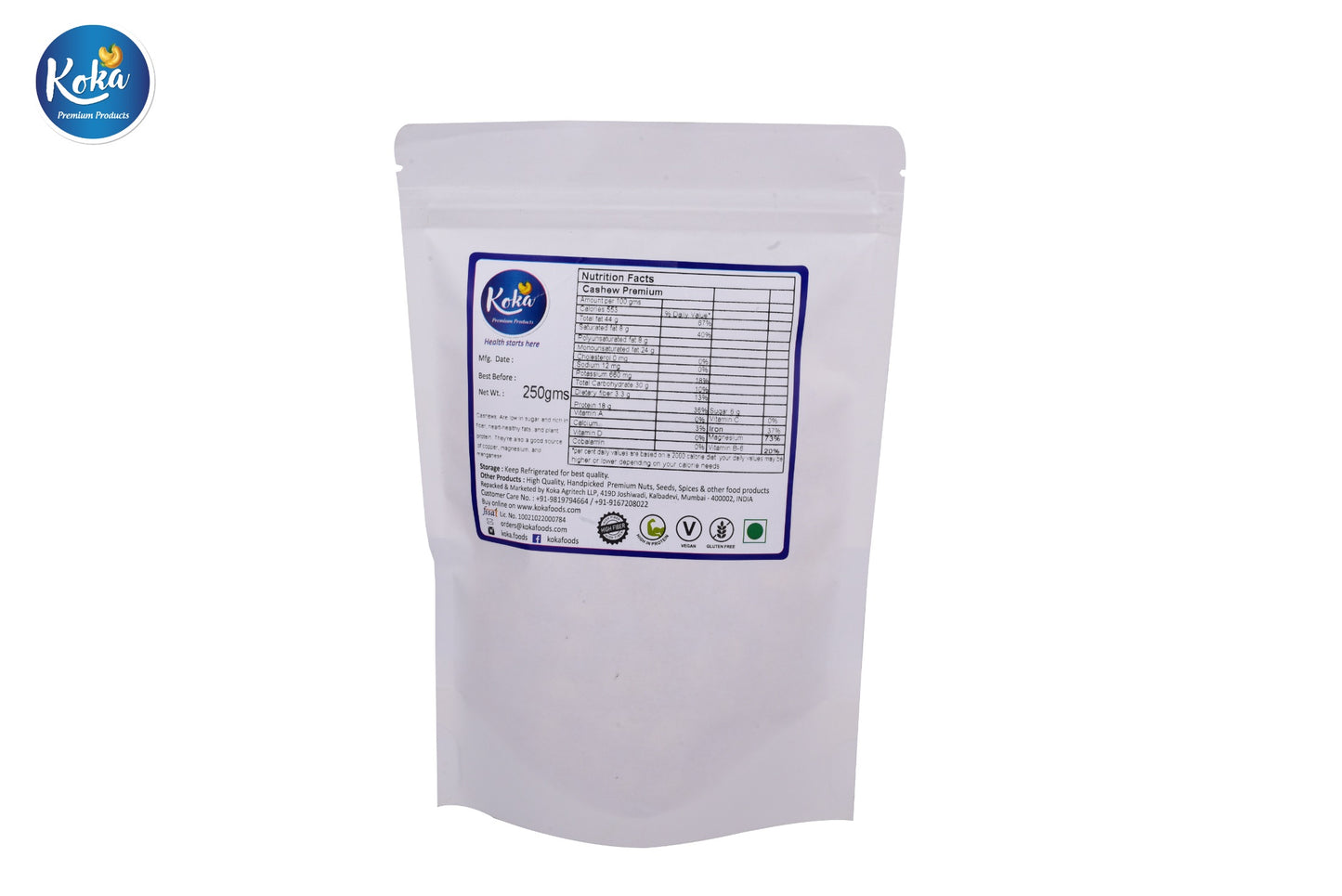 Koka Indian Cashew Premium Jumbo (Kaju)