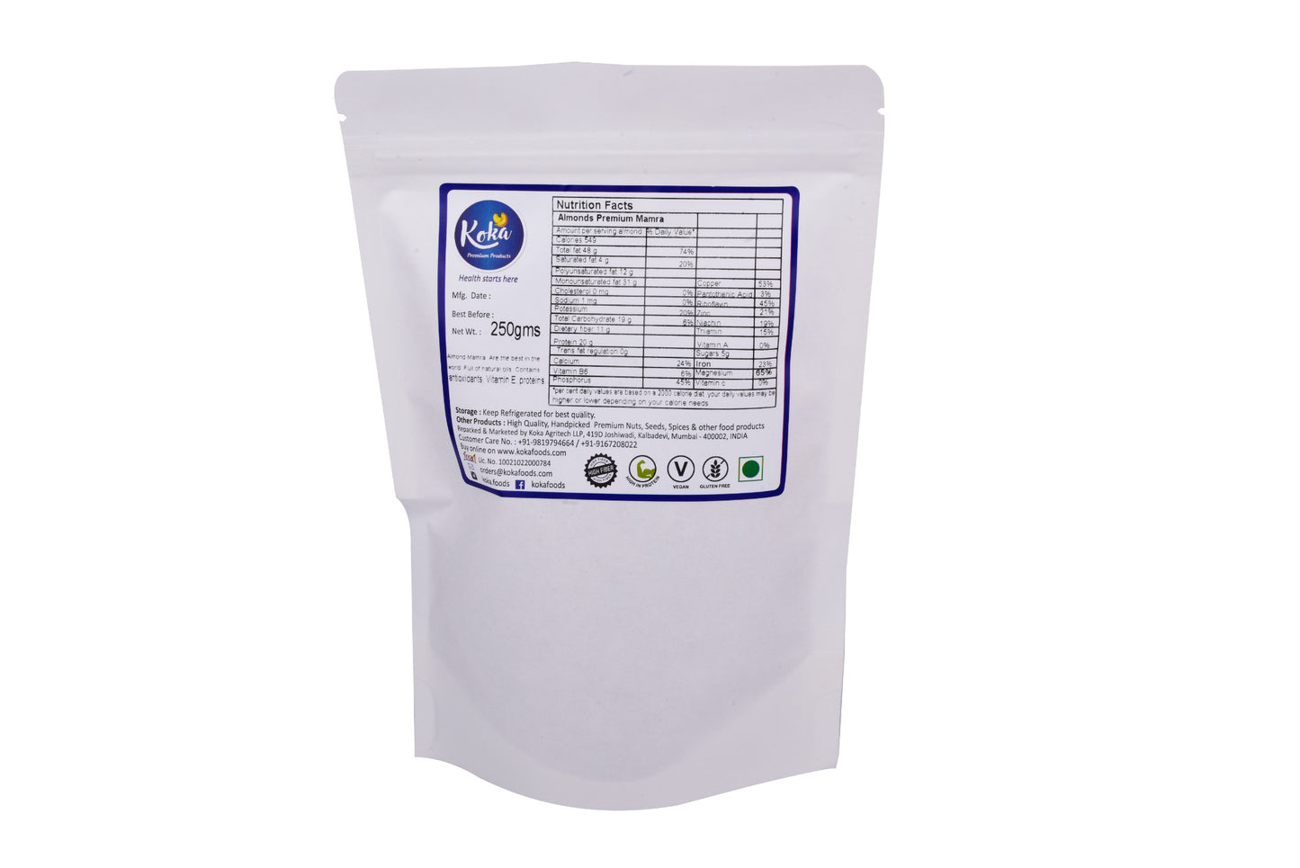 Koka Almond Iranian Mamra PREMIUM (JUMBO)