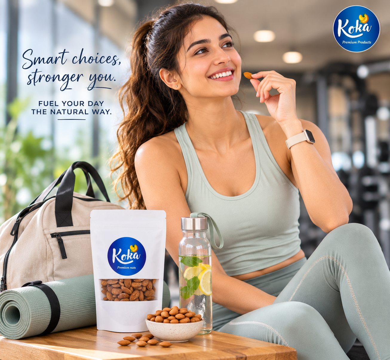 Koka Premium American Salted Jumbo Almonds