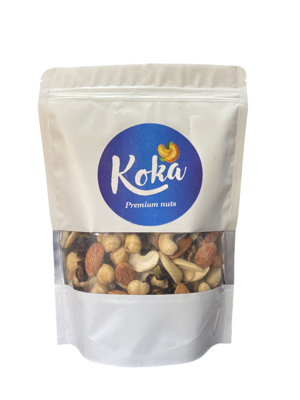 Koka Adventure Trail Mix Datey Mix    (All ROASTED Hazelnut, Salted Almonds, Cashew, Crushed Dates, Pumpkin Seeds)