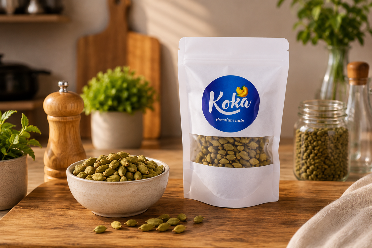 Koka Indian Jumbo Elaichi 8.5mm (Cardamom)