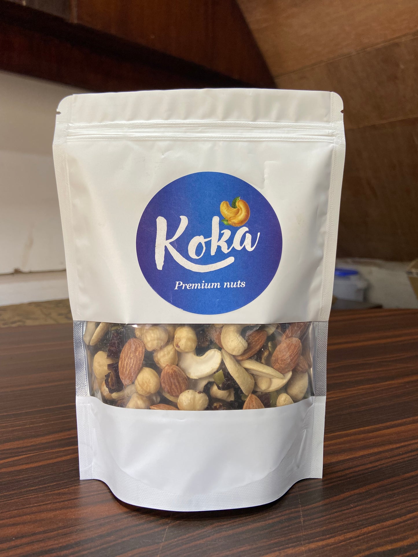 Koka Adventure Trail Mix Nutty Namkeen  (ALL ROASTED Salted Cashew, Salted Almonds, Salted Pista, Pumpkin Seeds, Black Kismis)